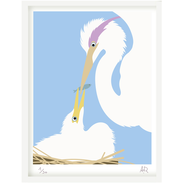 Art print Heron